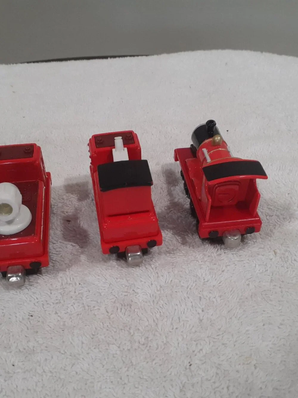 Thomas and Friends Railroad Tank engines: James. Spotlight & Hose car, Emily